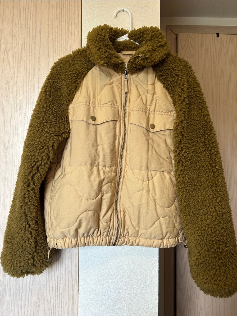 Universal Thread Olive Green Sherpa-Lined Jacket